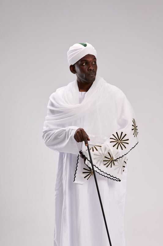 جلابية الربيع بيضاء