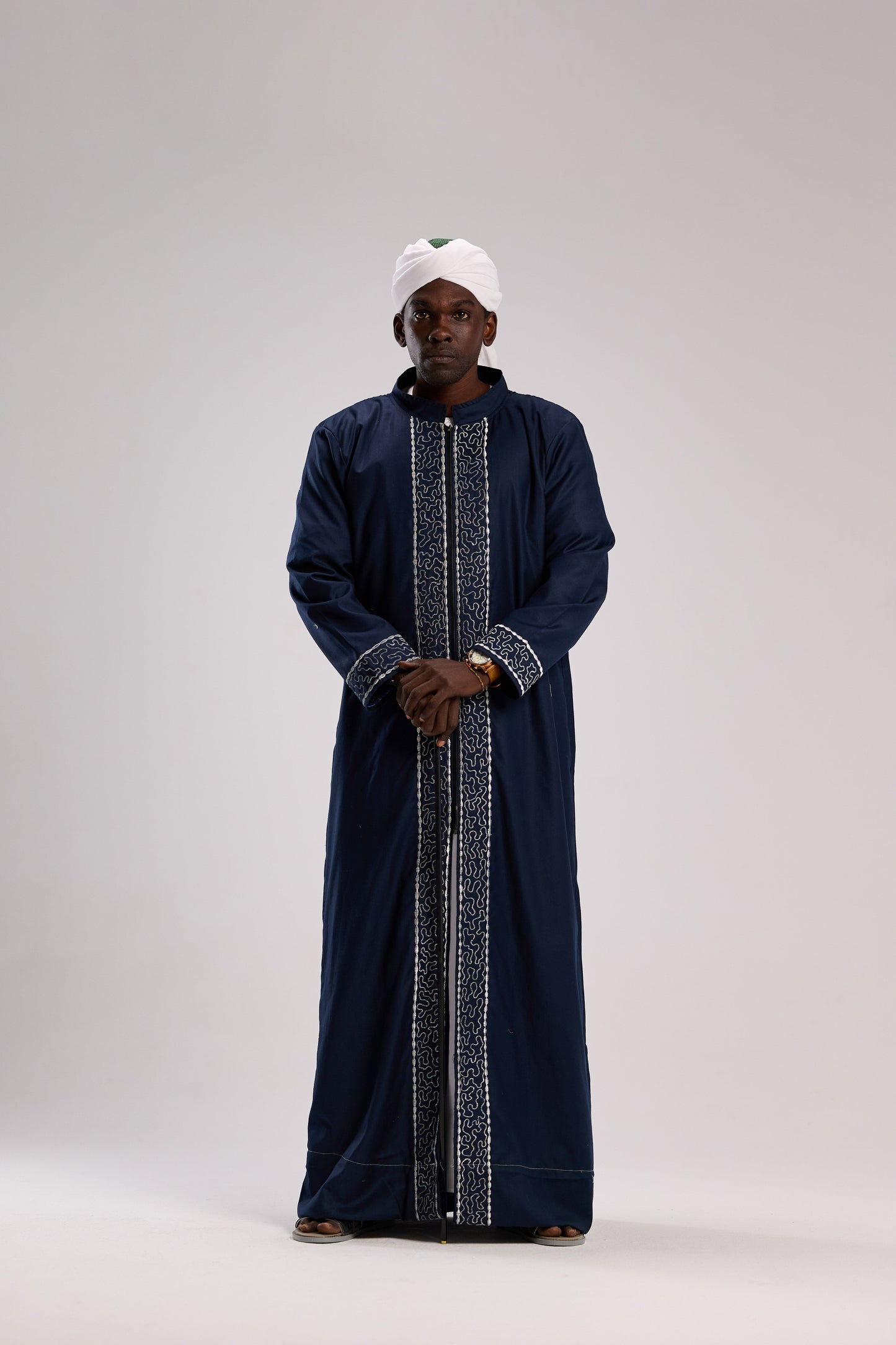 عباءة سودانية كحلية جلابية