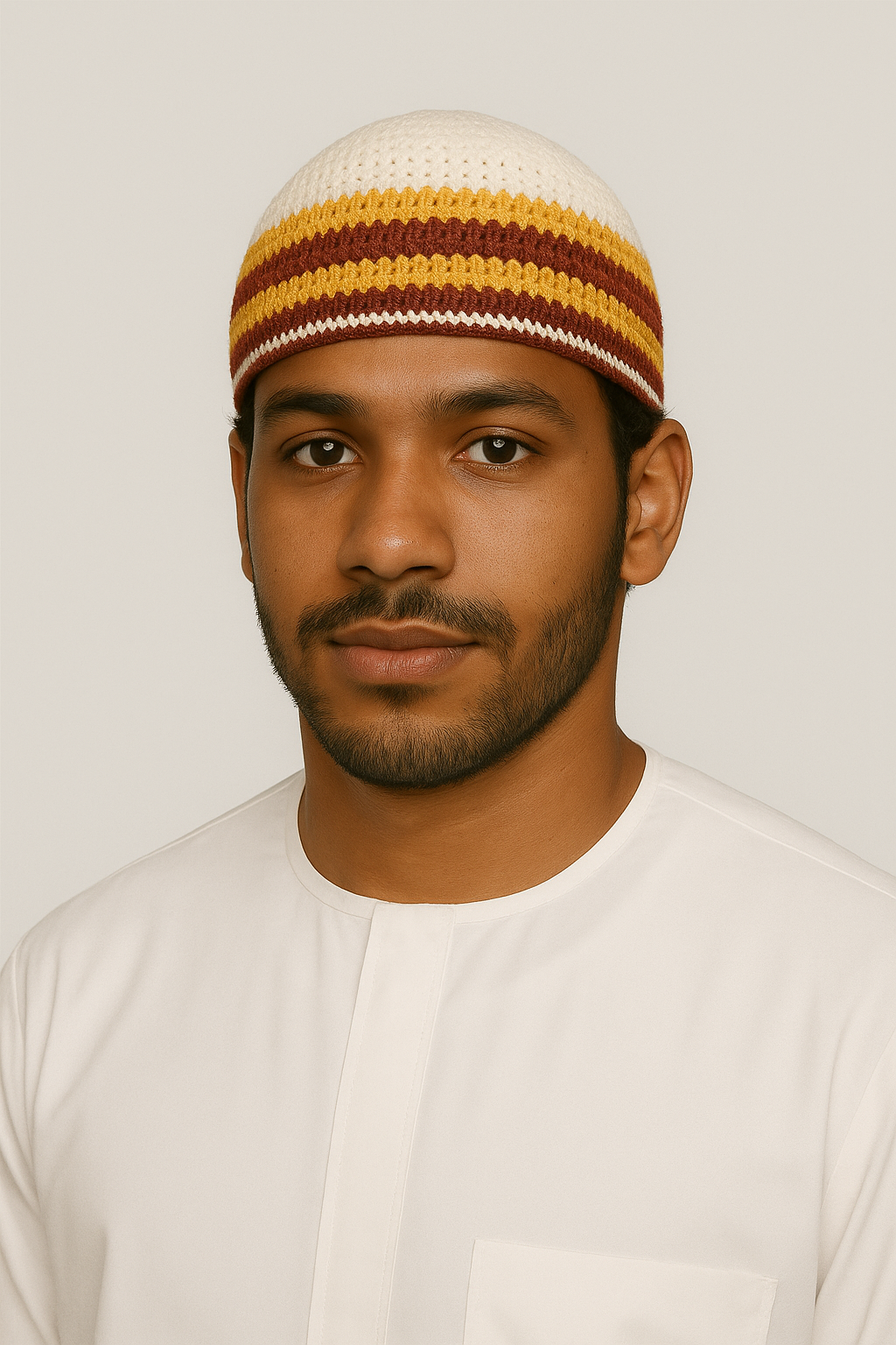 طاقية كروشيه جرتق