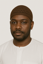 طاقية كروشيه سادة