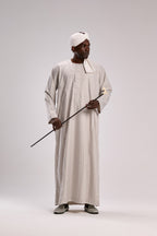 جلابية سودانية كلاس رمادية