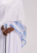 عمة وشال بتشكيلات زرقاء